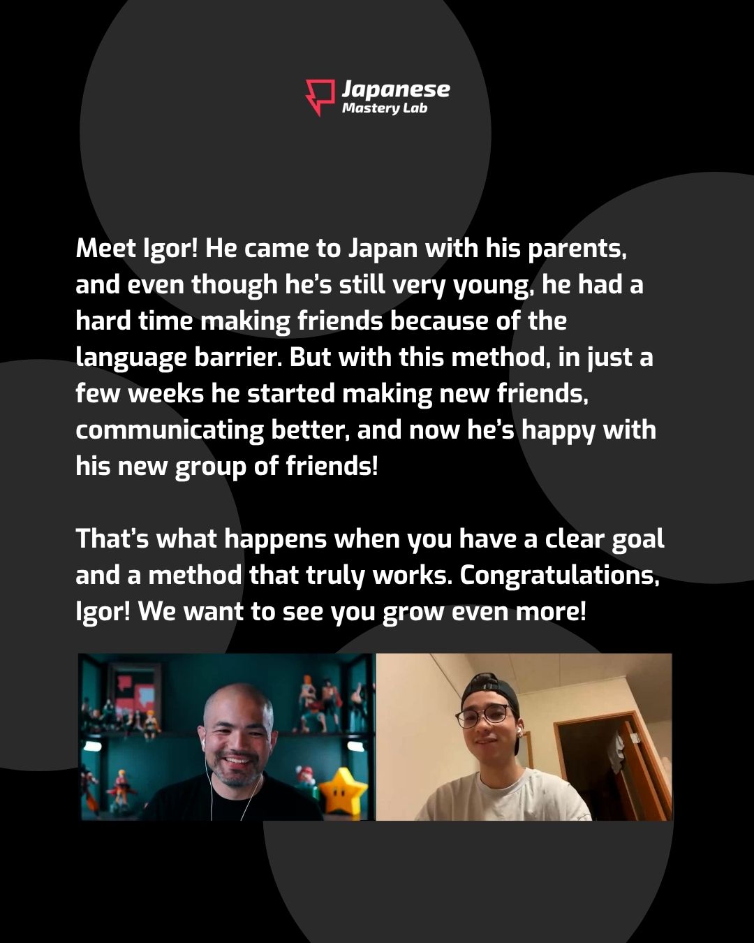 Student testimonial — Igor made new friends in just a few weeks
